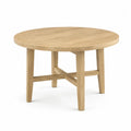 Mesa redonda de madera de roble macizo 120 cm